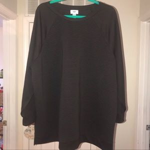 Plus size Black Fashion sweatshirt 3x